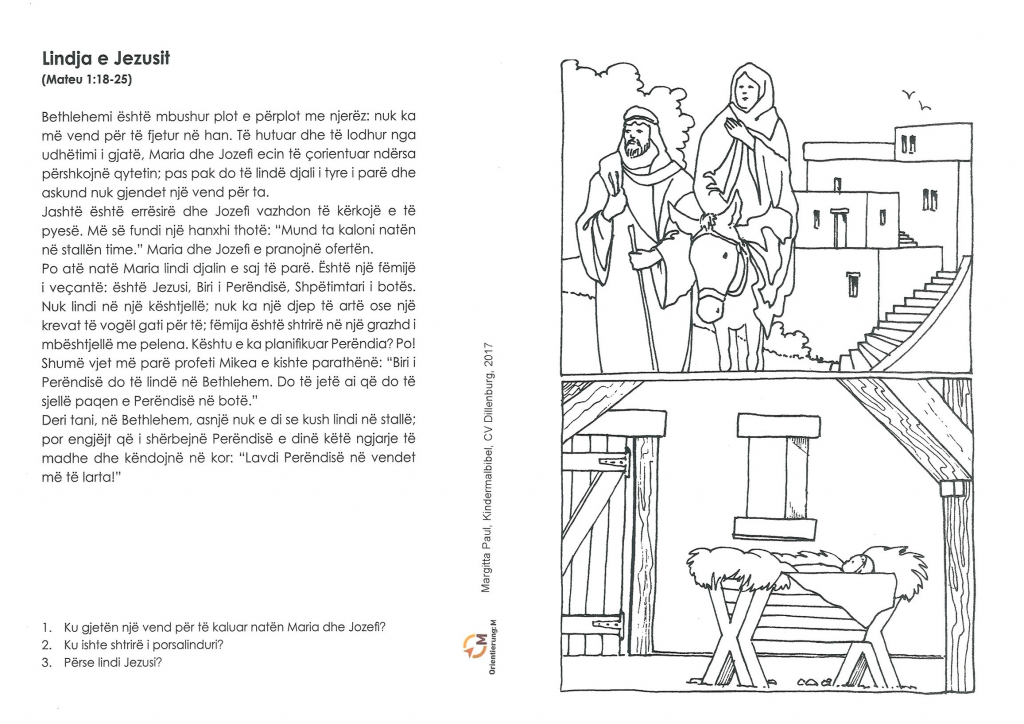 Kindermalbibel albanisch