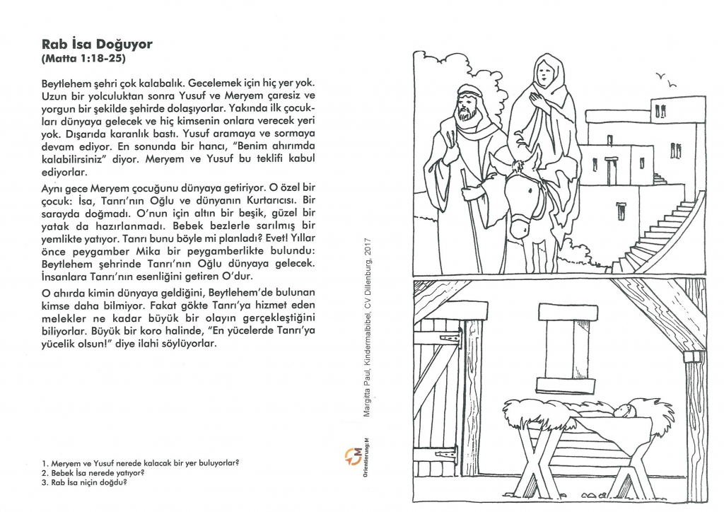 Kindermalbibel türkisch