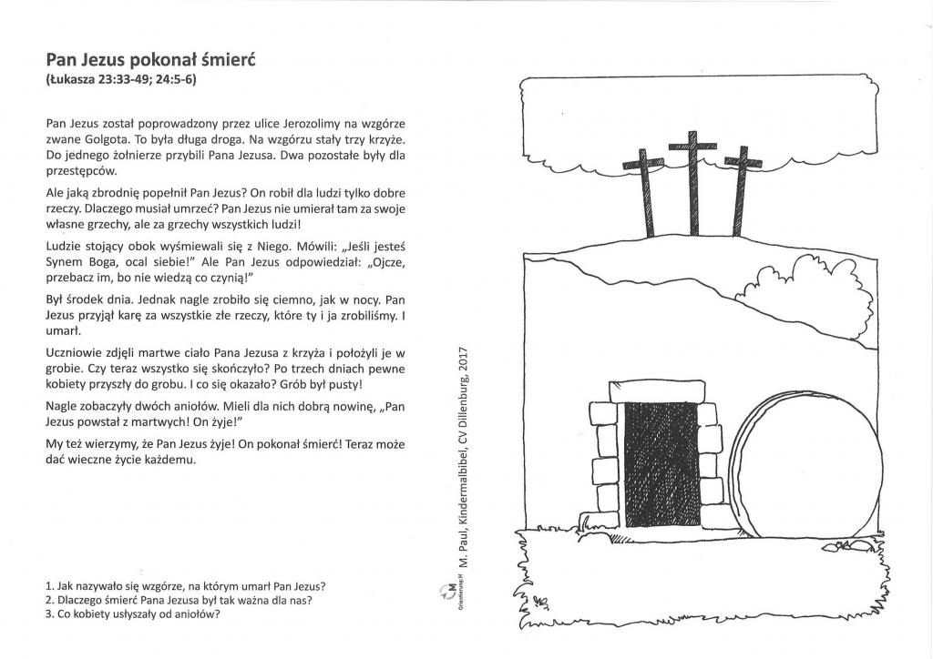Kinder-Mal-Bibel Polnisch