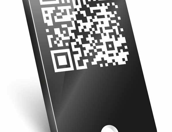Schlüsselanhänger mit QR-Code für die Bibel-App